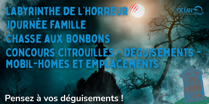 Animations Halloween en Vendée | Camping L'Océan 5 étoiles
