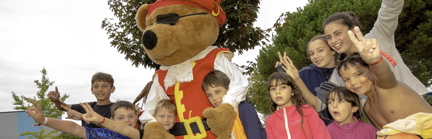 Club enfant mascotte camping Vendée