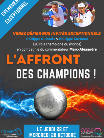 Affront des champions camping l'océan